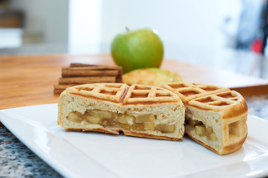 Apple Pie Stuffed Waffle