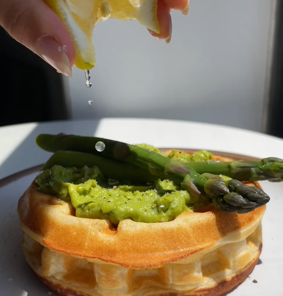 Avocado Toast Stuffed Waffle