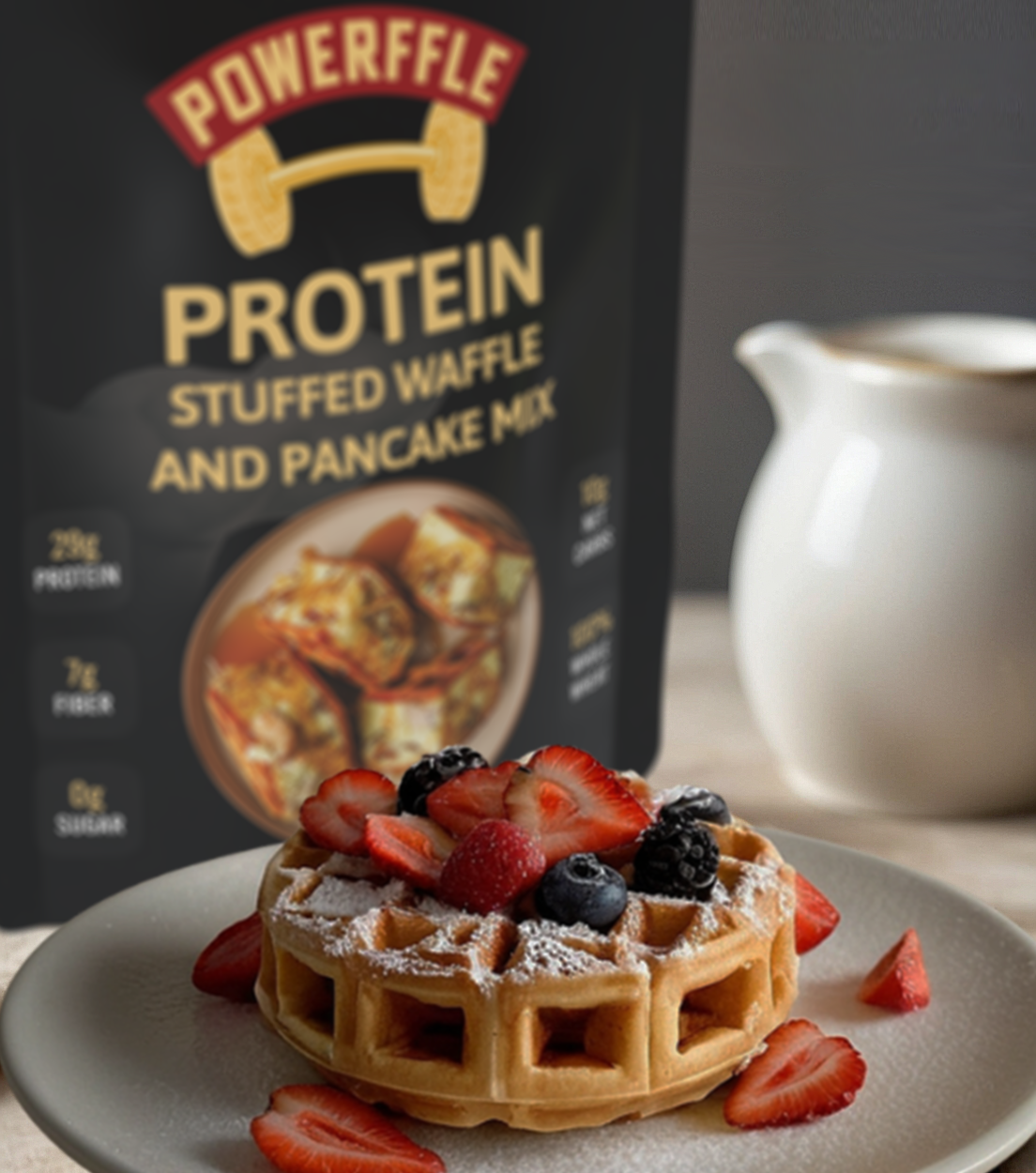 Protein Stuffed Waffle and Pancake Mix