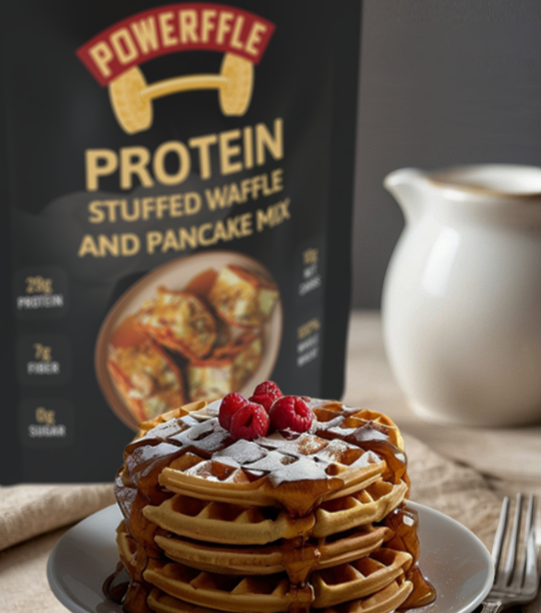 Protein Stuffed Waffle and Pancake Mix